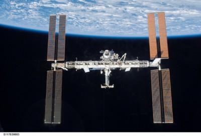 Die ISS nach dem Ablegen