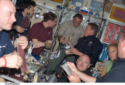 Mittagessen auf der ISS
