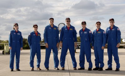 STS-125 Besatzung am Kap für TCDT