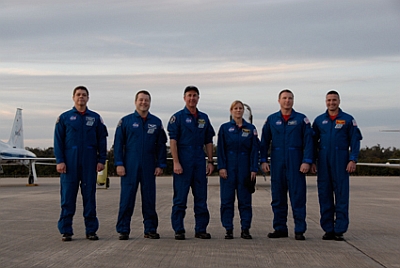 Die Besatzung von STS-130 am Kap
