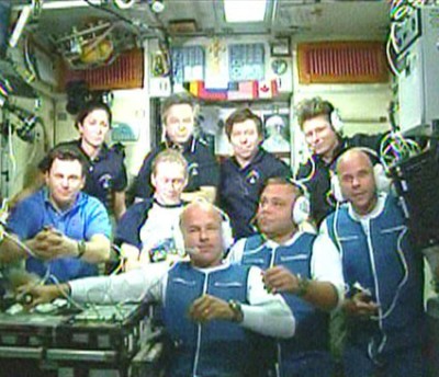 Begrüßung von Expedition 21