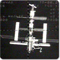 Die ISS von Sojus TMA-1