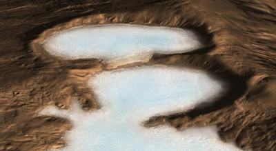 Gletscher auf dem Mars