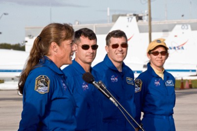 Ankunft der Astronauten am KSC