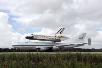 Ankunft von Shuttle-SCA