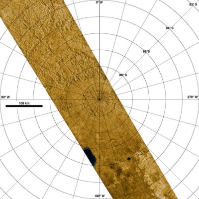 Radarabtastung des Titansüdpols