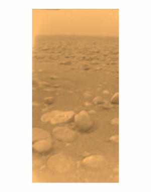 Titan-Oberfläche in

Farbe