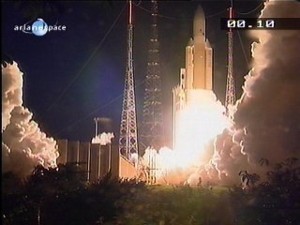 Start von Ariane 5, V163