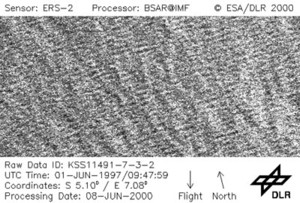 Radarbild von ERS-2