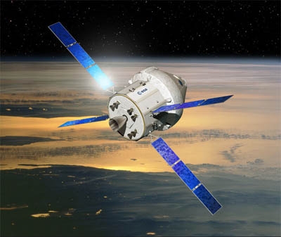 Orion mit ESA-Servicemodul